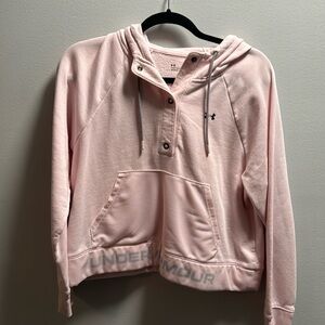 Under Armour light pink hoodie
